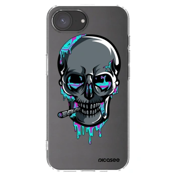 Picasee silikonový průhledný obal pro Apple iPhone 17e - EARTH - Lebka 3.0