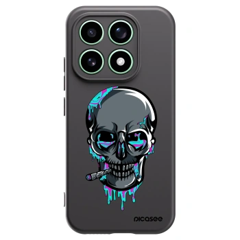 Picasee silikonový černý obal pro Xiaomi 17 - EARTH - Lebka 3.0