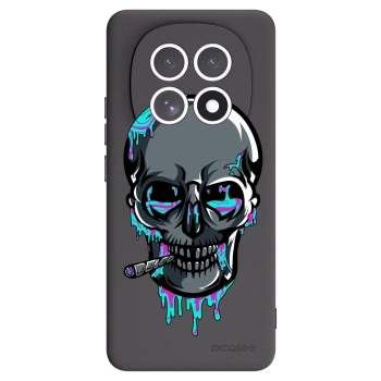 Picasee silikonový černý obal pro Xiaomi Redmi Note 15 5G - EARTH - Lebka 3.0