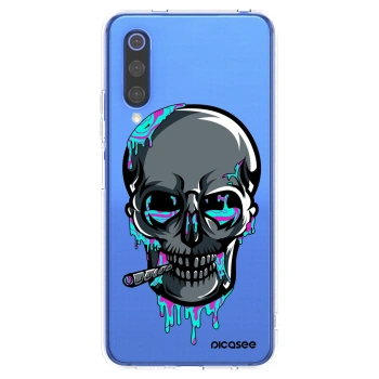 Picasee silikonový průhledný obal pro Xiaomi Mi 9 SE - EARTH - Lebka 3.0