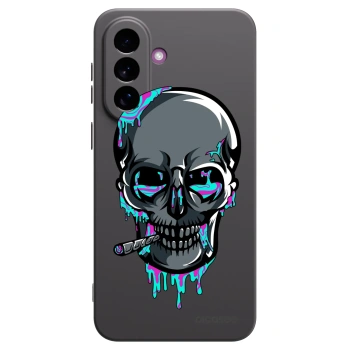 Picasee silikonový černý obal pro Samsung Galaxy A37 - EARTH - Lebka 3.0