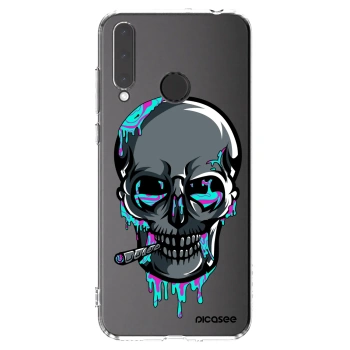 Picasee silikonový průhledný obal pro Honor 20 Lite - EARTH - Lebka 3.0