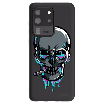 Picasee silikonový černý obal pro Samsung Galaxy S20 Ultra 5G G988F - EARTH - Lebka 3.0