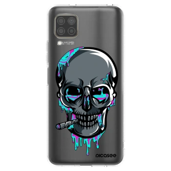 Picasee silikonový průhledný obal pro Huawei P40 Lite - EARTH - Lebka 3.0