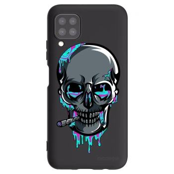 Picasee silikonový černý obal pro Huawei P40 Lite - EARTH - Lebka 3.0