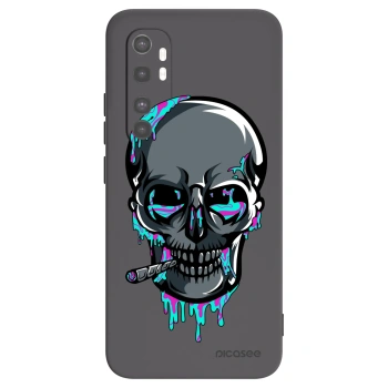 Picasee silikonový černý obal pro Xiaomi Mi Note 10 Lite - EARTH - Lebka 3.0
