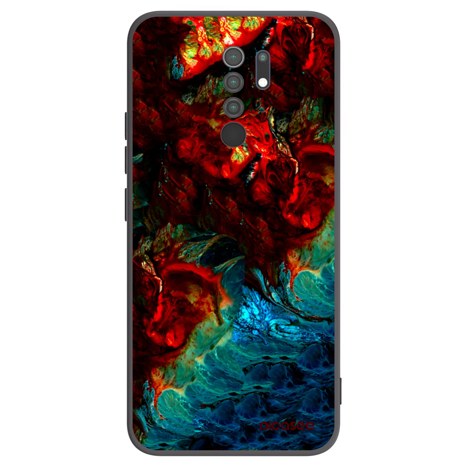 Picasee silikonový černý obal pro Xiaomi Redmi 9 - Universe