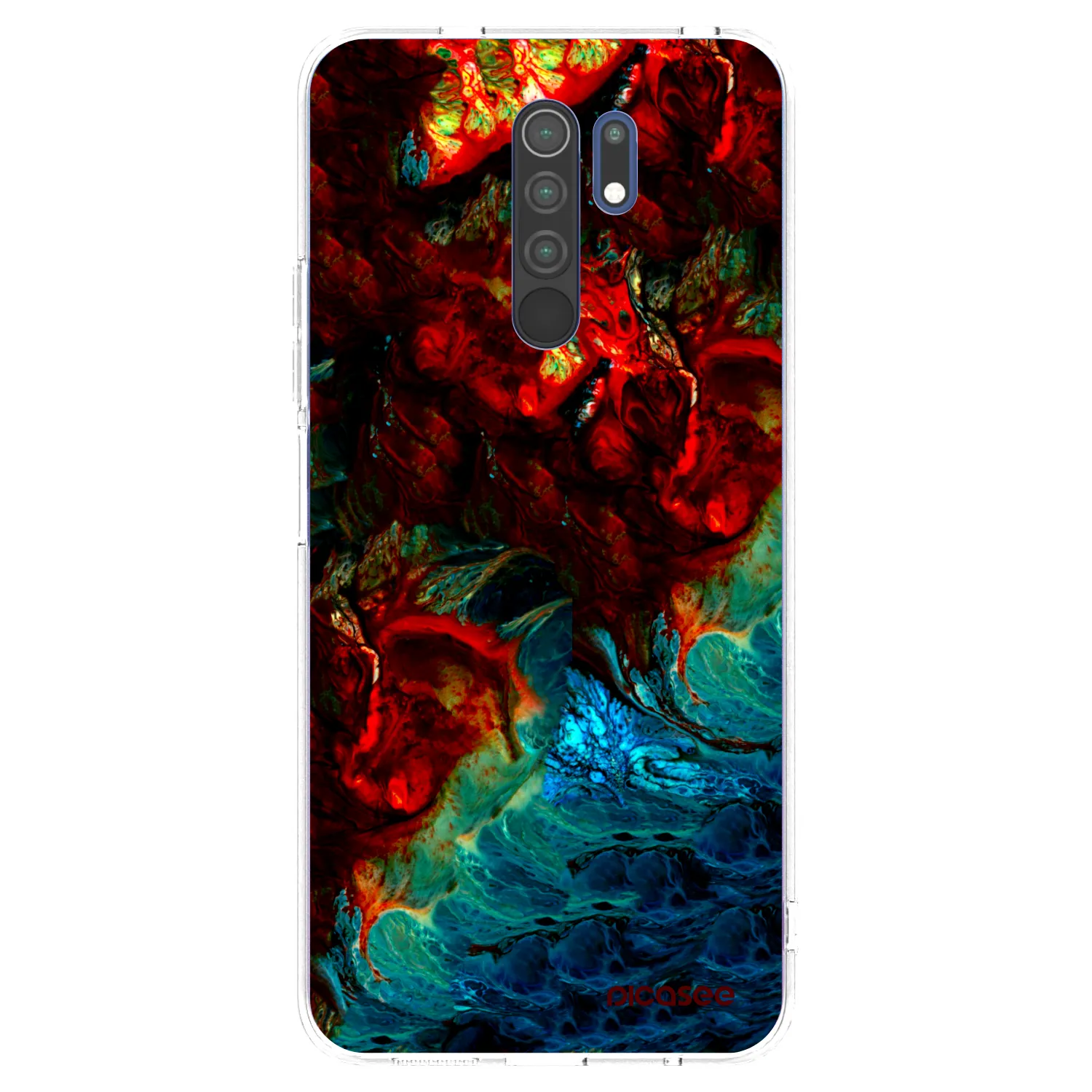 Picasee silikonový průhledný obal pro Xiaomi Redmi 9 - Universe