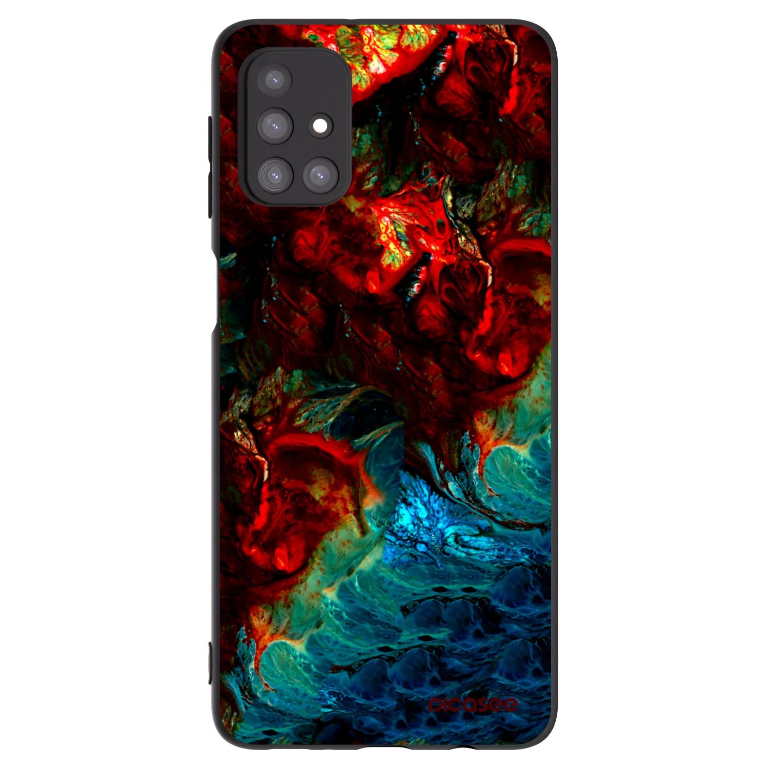 Picasee silikonový černý obal pro Samsung Galaxy M31s - Universe