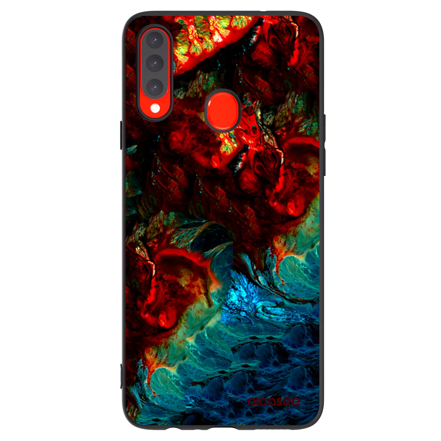Picasee silikonový černý obal pro Samsung Galaxy A20s - Universe