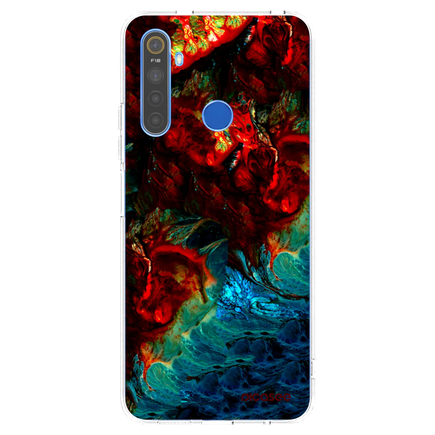Picasee silikonový průhledný obal pro Realme 5 - Universe