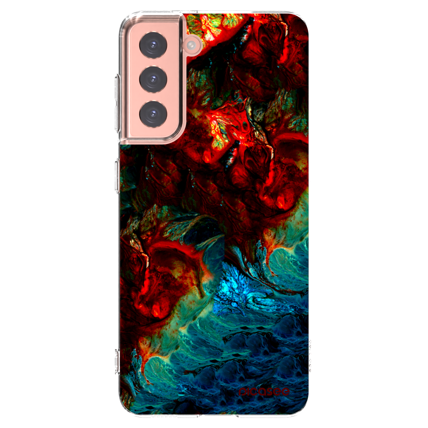 Picasee silikonový průhledný obal pro Samsung Galaxy S21 5G G991B - Universe