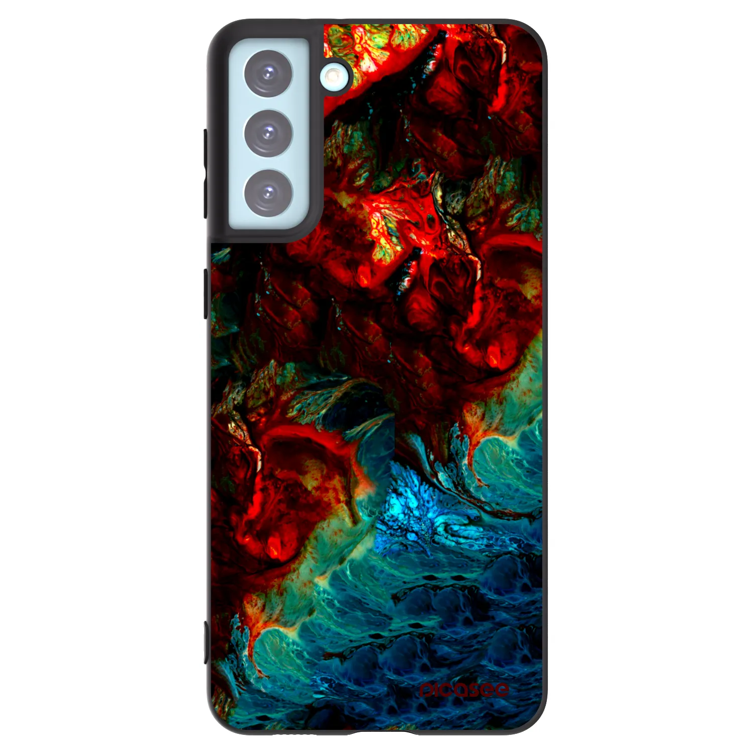Picasee silikonový černý obal pro Samsung Galaxy S21+ 5G G996F - Universe