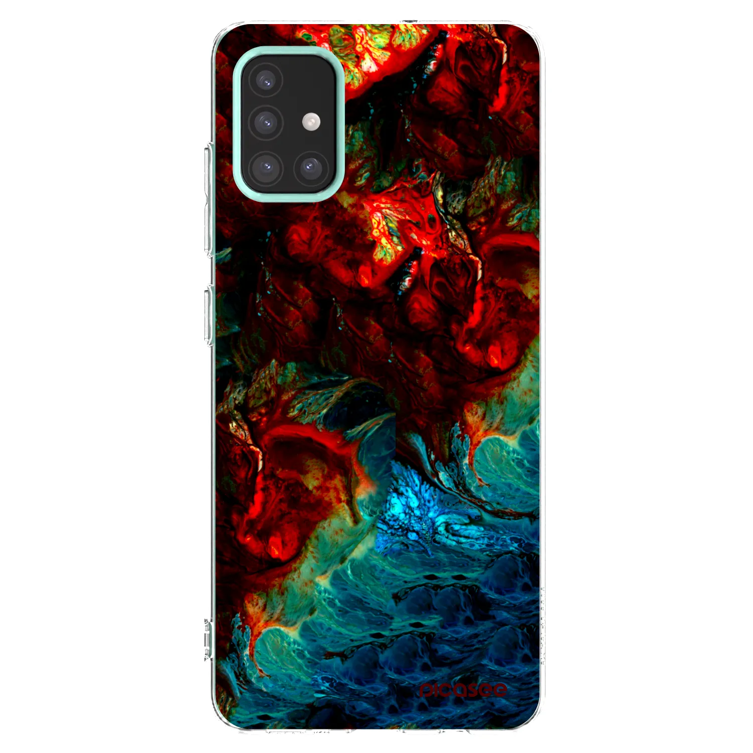 Picasee silikonový průhledný obal pro Samsung Galaxy M31s - Universe