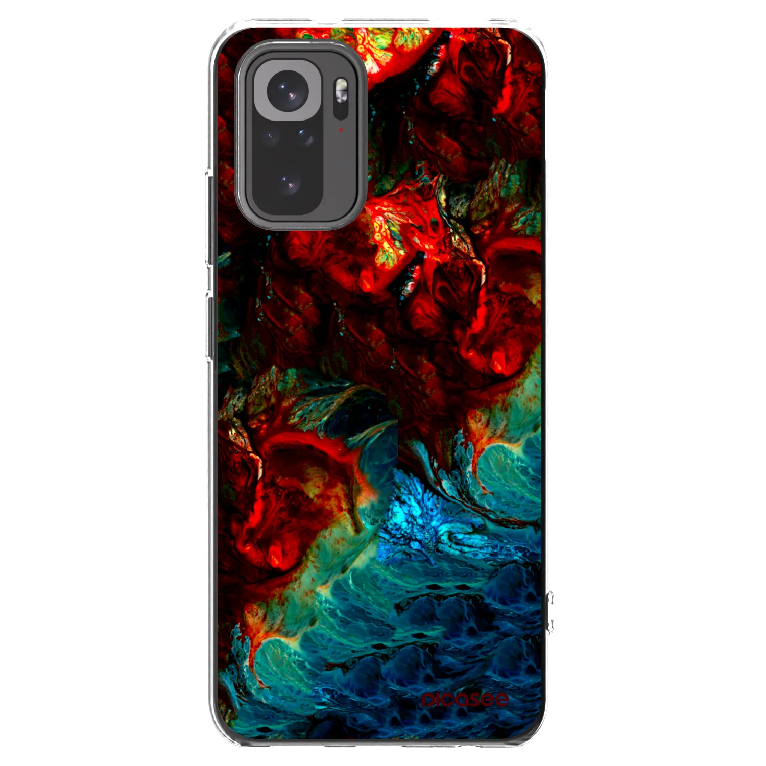 Picasee silikonový průhledný obal pro Xiaomi Redmi Note 10 - Universe