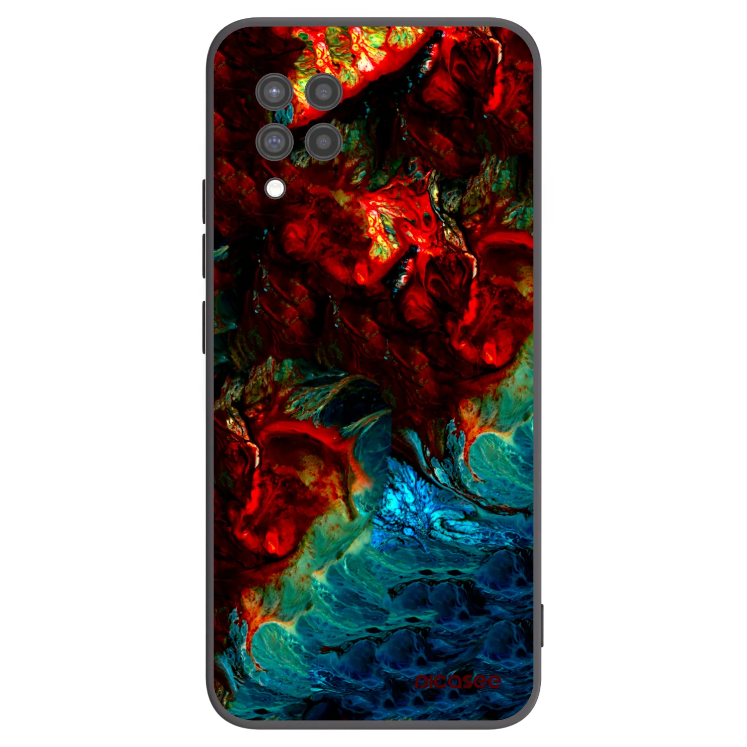 Picasee silikonový černý obal pro Samsung Galaxy A42 A426B - Universe