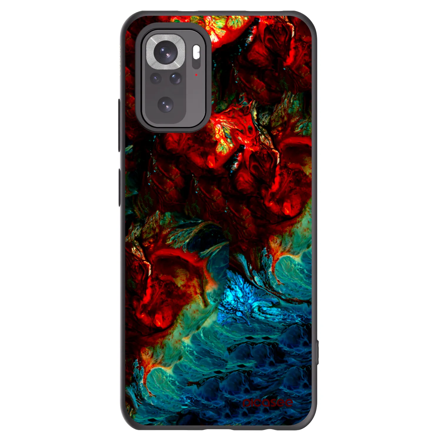 Picasee silikonový černý obal pro Xiaomi Redmi Note 10S - Universe