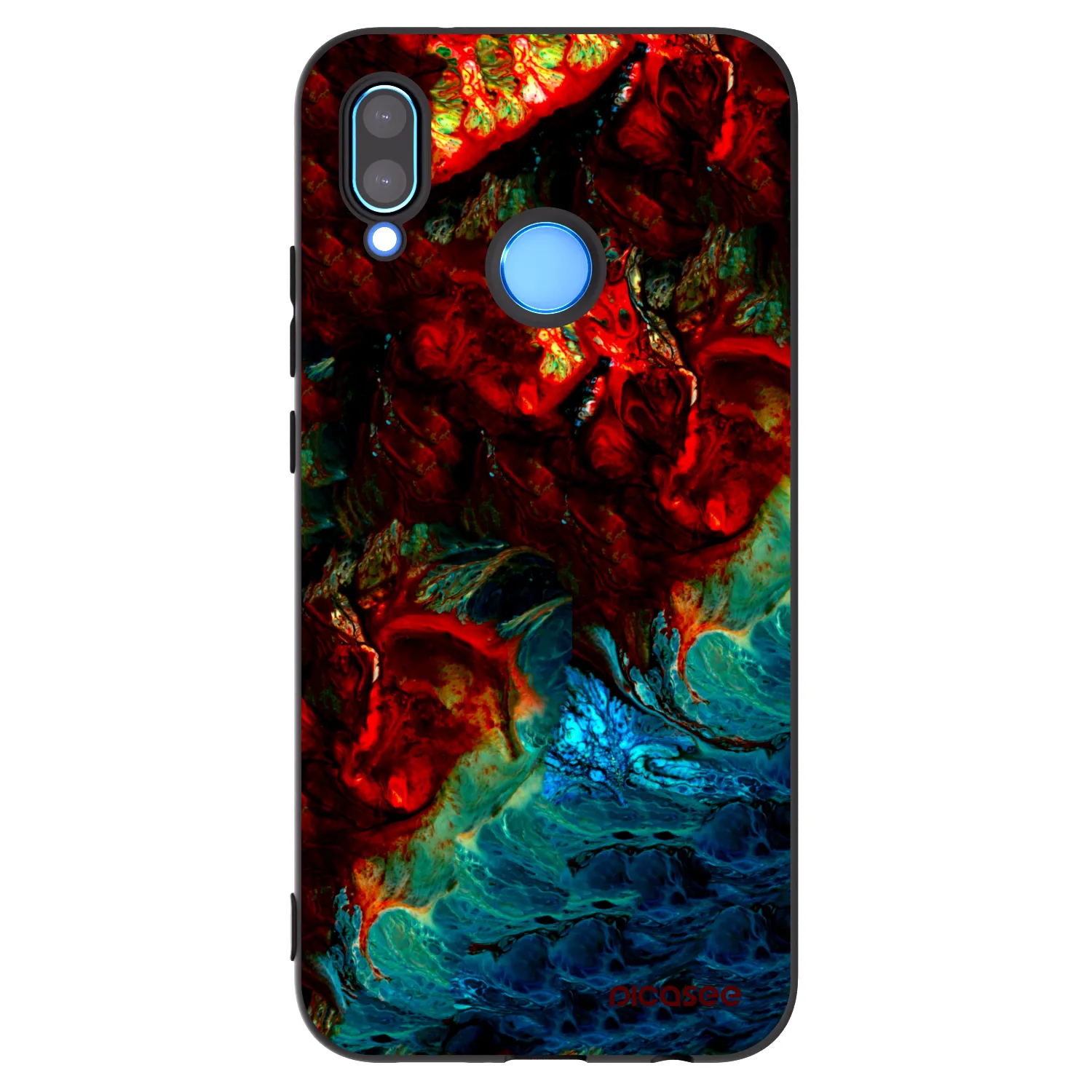 Picasee silikonový černý obal pro Huawei P20 Lite - Universe