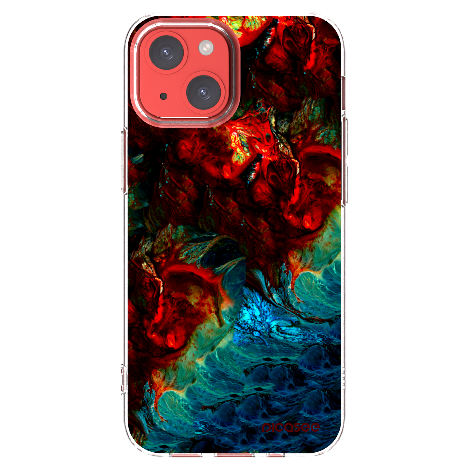 Picasee silikonový průhledný obal pro Apple iPhone 13 mini - Universe