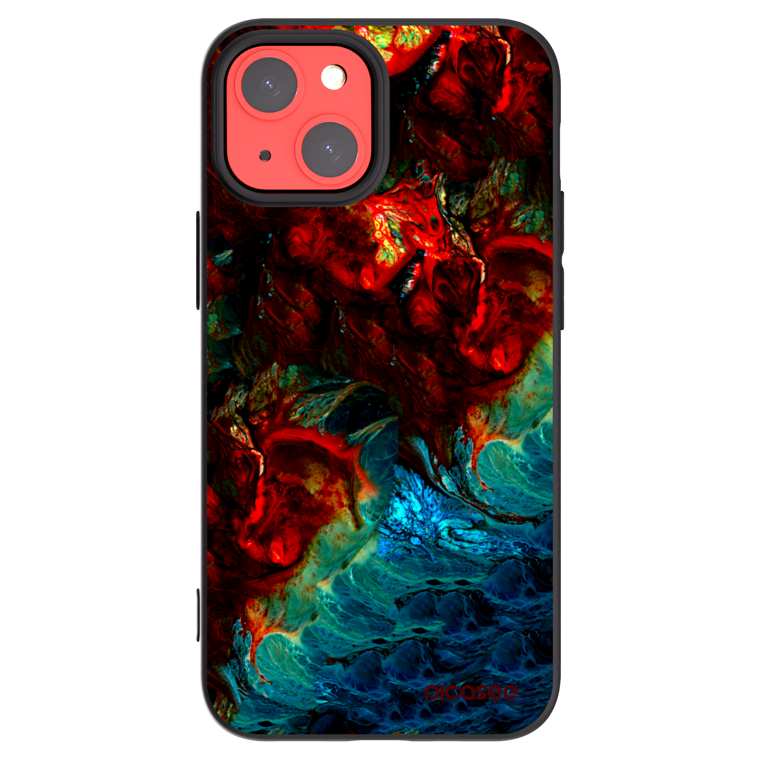 Picasee silikonový černý obal pro Apple iPhone 13 mini - Universe