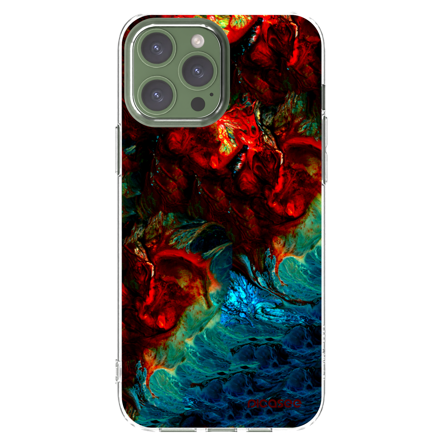 Picasee silikonový průhledný obal pro Apple iPhone 13 Pro Max - Universe