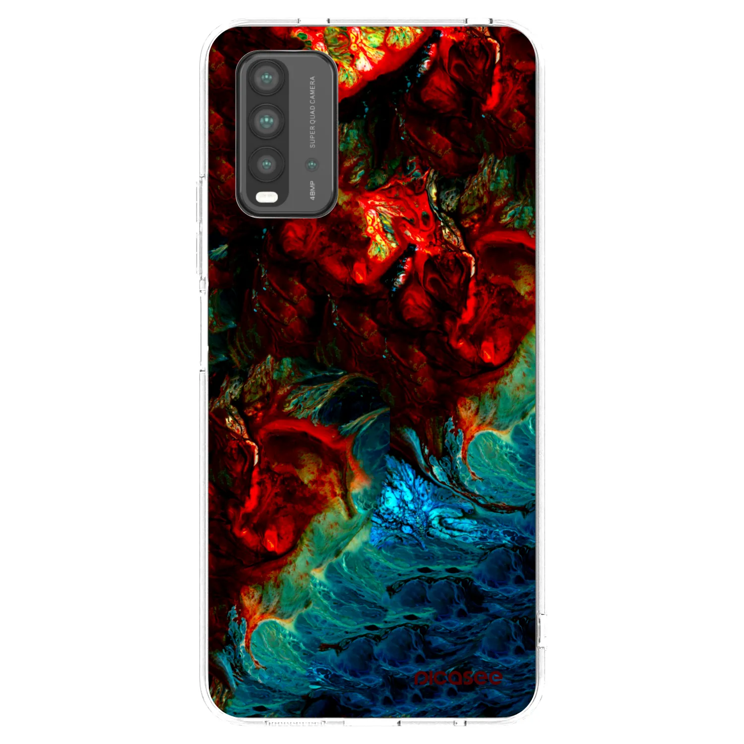 Picasee silikonový průhledný obal pro Xiaomi Redmi 9T - Universe