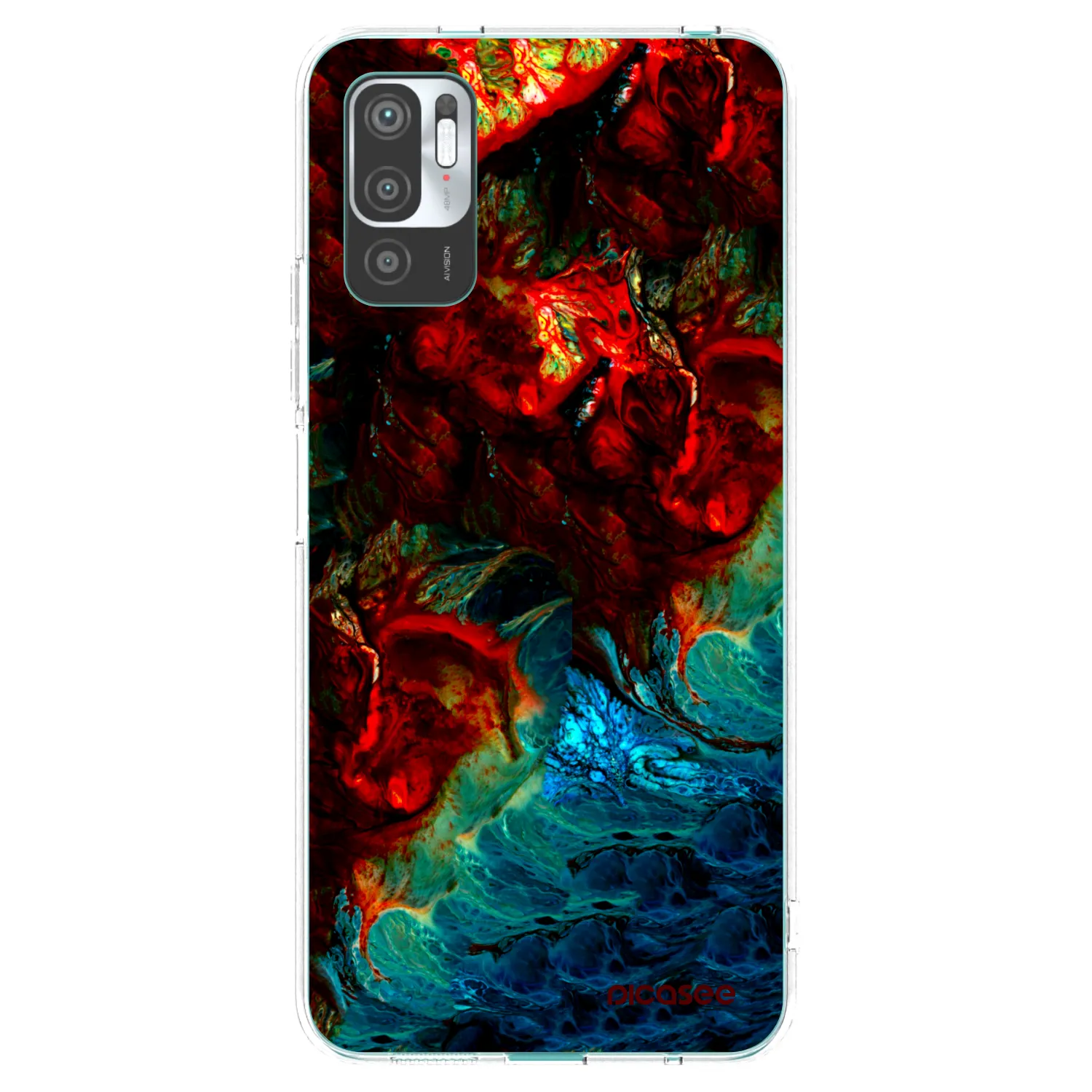 Picasee silikonový průhledný obal pro Xiaomi Redmi Note 10 5G - Universe