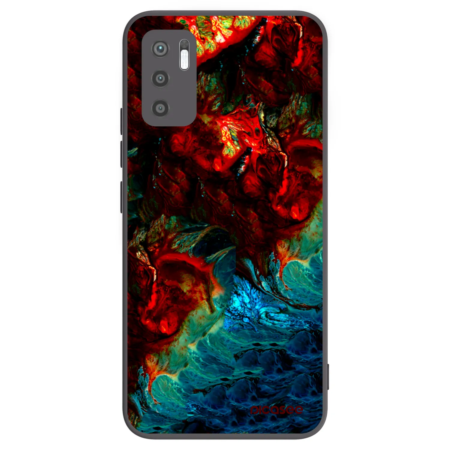 Picasee silikonový černý obal pro Xiaomi Redmi Note 10 5G - Universe