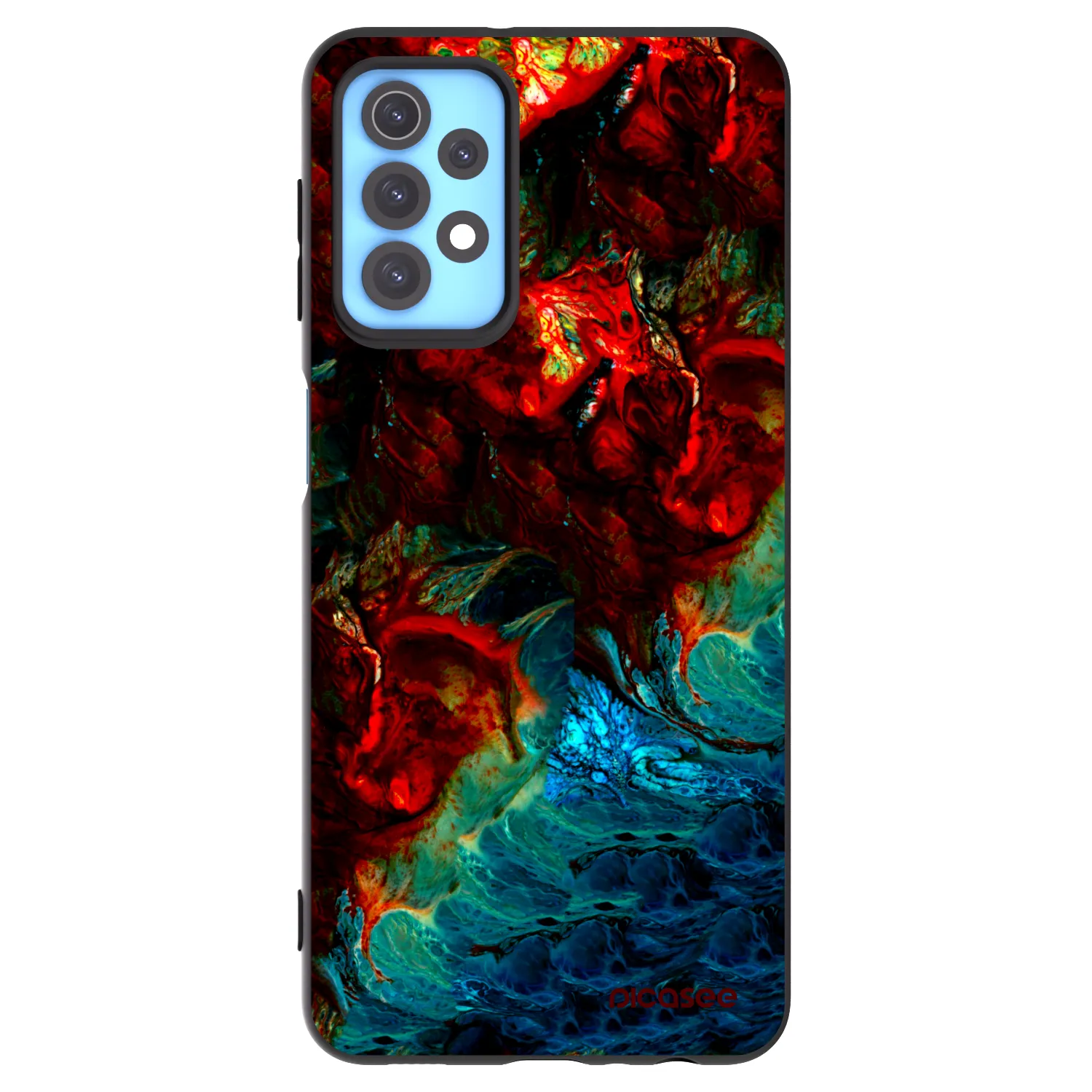 Picasee silikonový černý obal pro Samsung Galaxy A32 4G SM-A325F - Universe