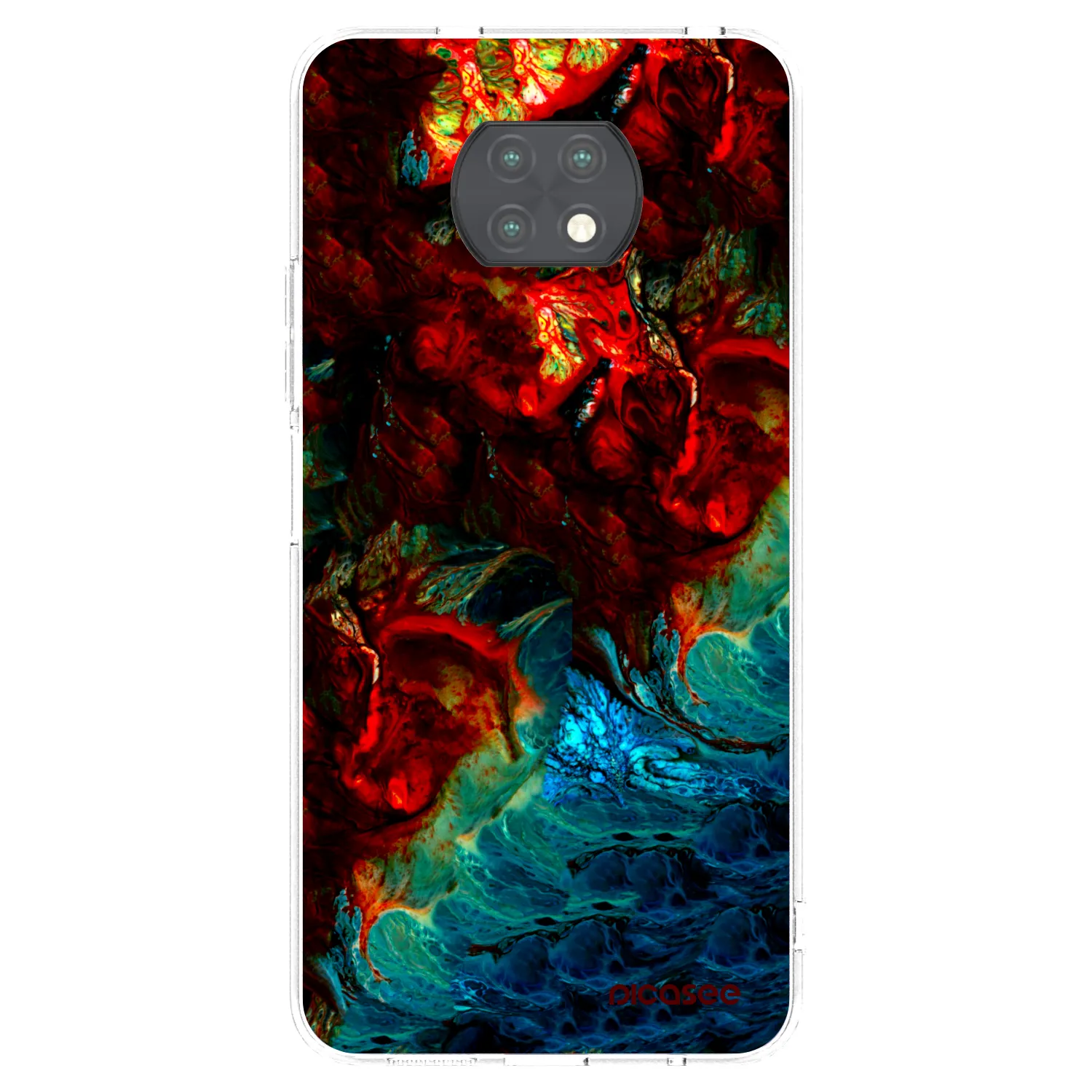 Picasee silikonový průhledný obal pro Xiaomi Redmi Note 9T - Universe