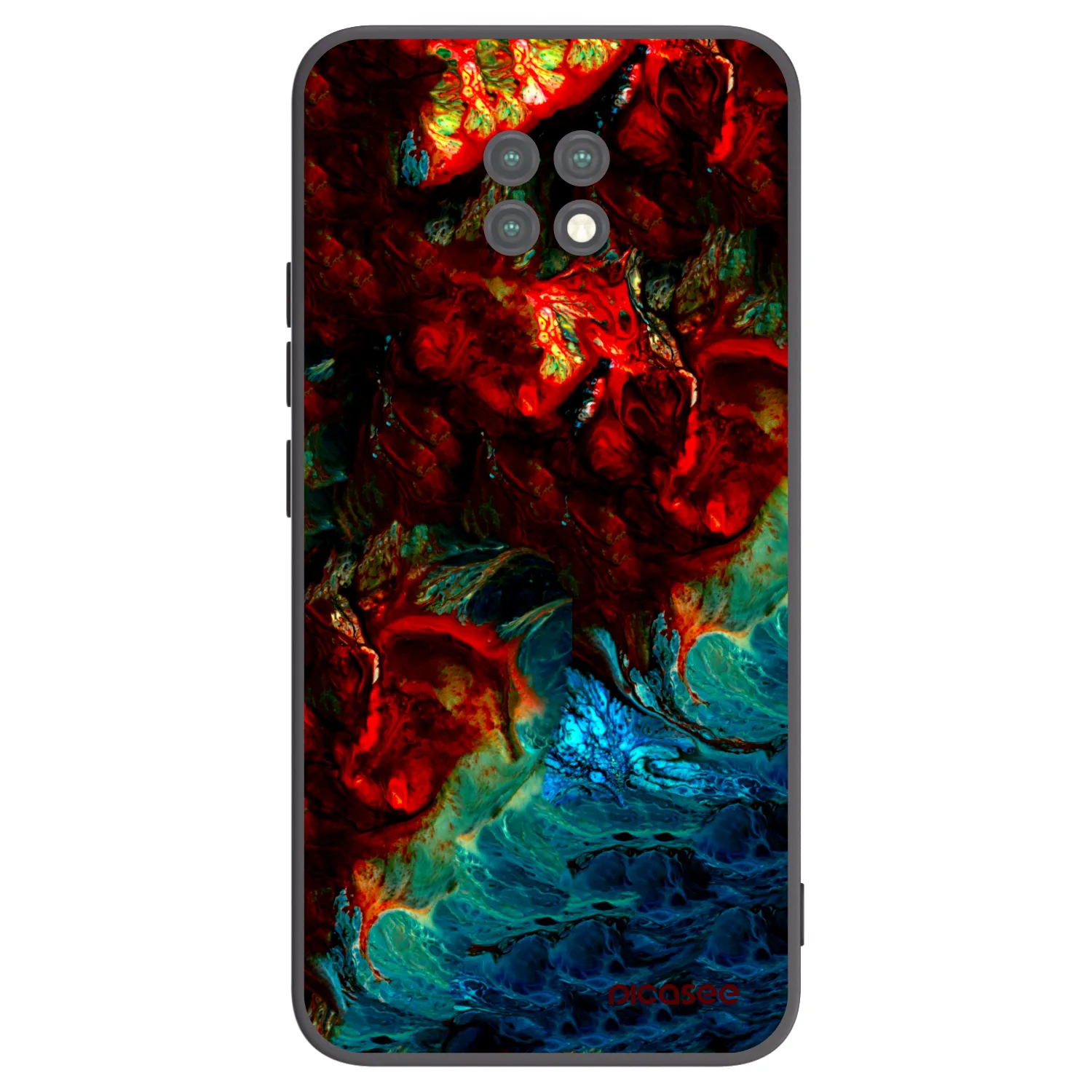 Picasee silikonový černý obal pro Xiaomi Redmi Note 9T - Universe