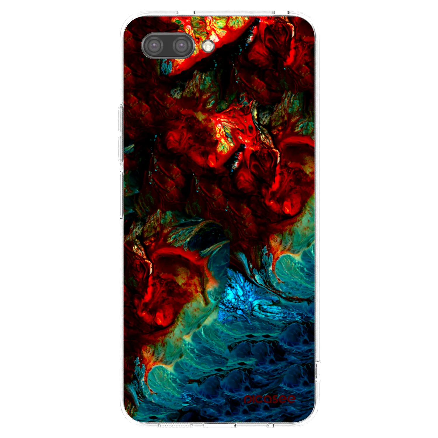 Picasee silikonový průhledný obal pro Honor 10 - Universe