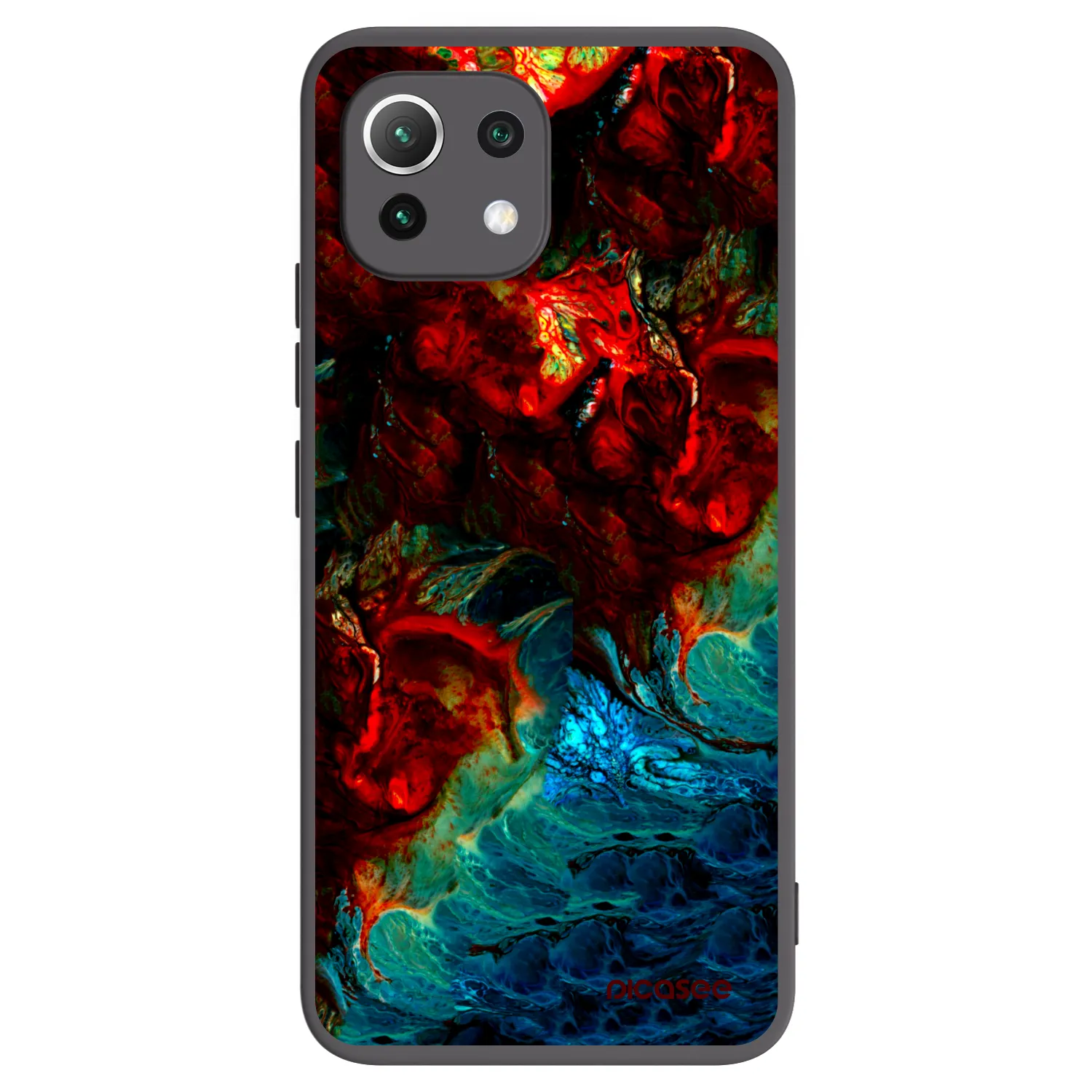 Picasee silikonový černý obal pro Xiaomi 11 Lite 5G NE - Universe