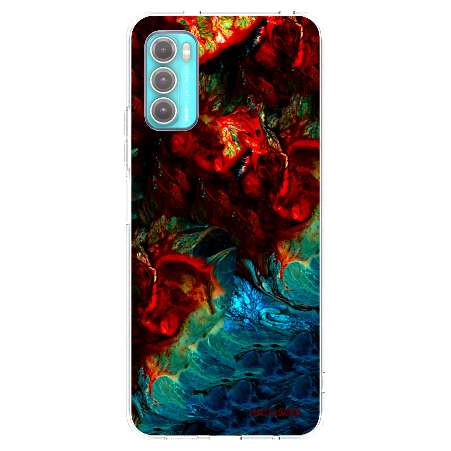 Picasee silikonový průhledný obal pro Motorola Moto G60 - Universe