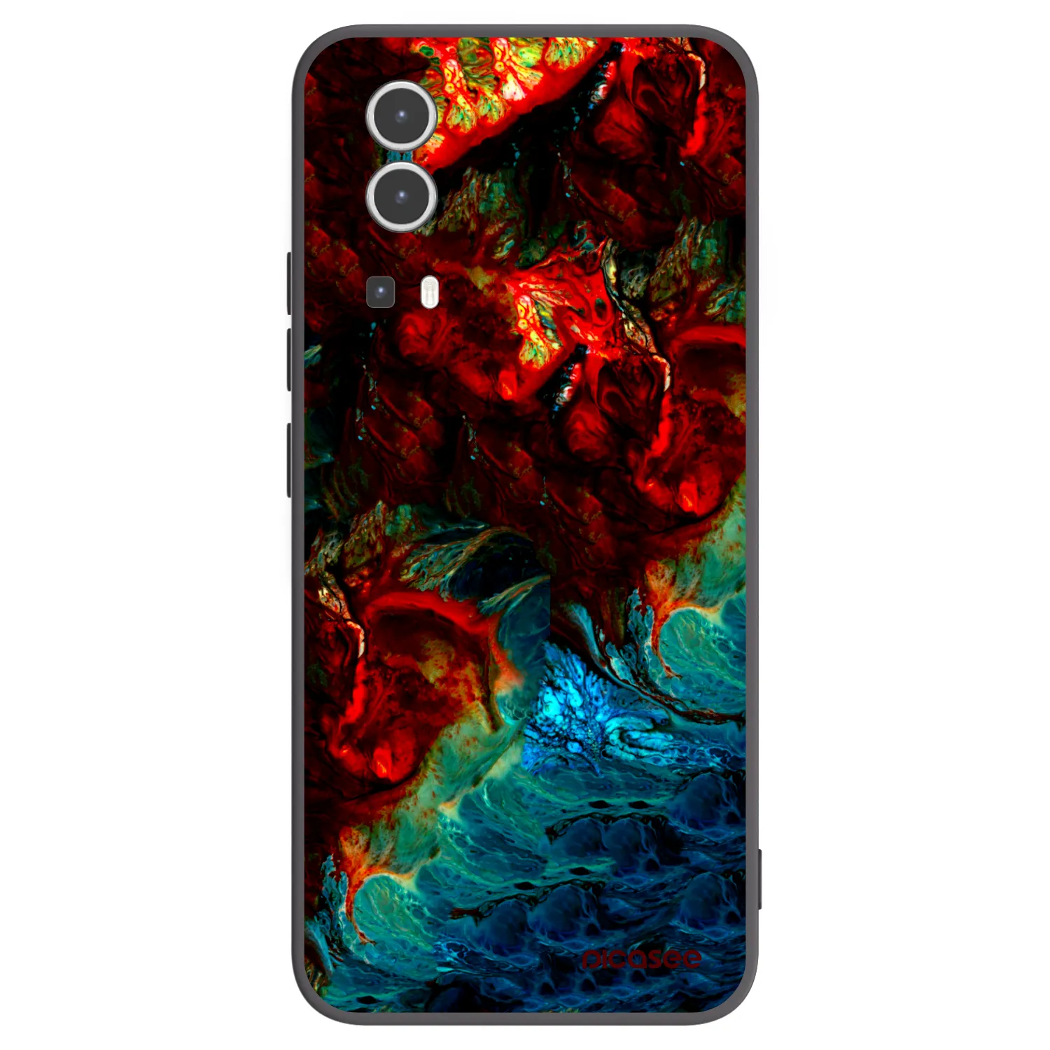Picasee silikonový černý obal pro Vivo Y72 5G - Universe