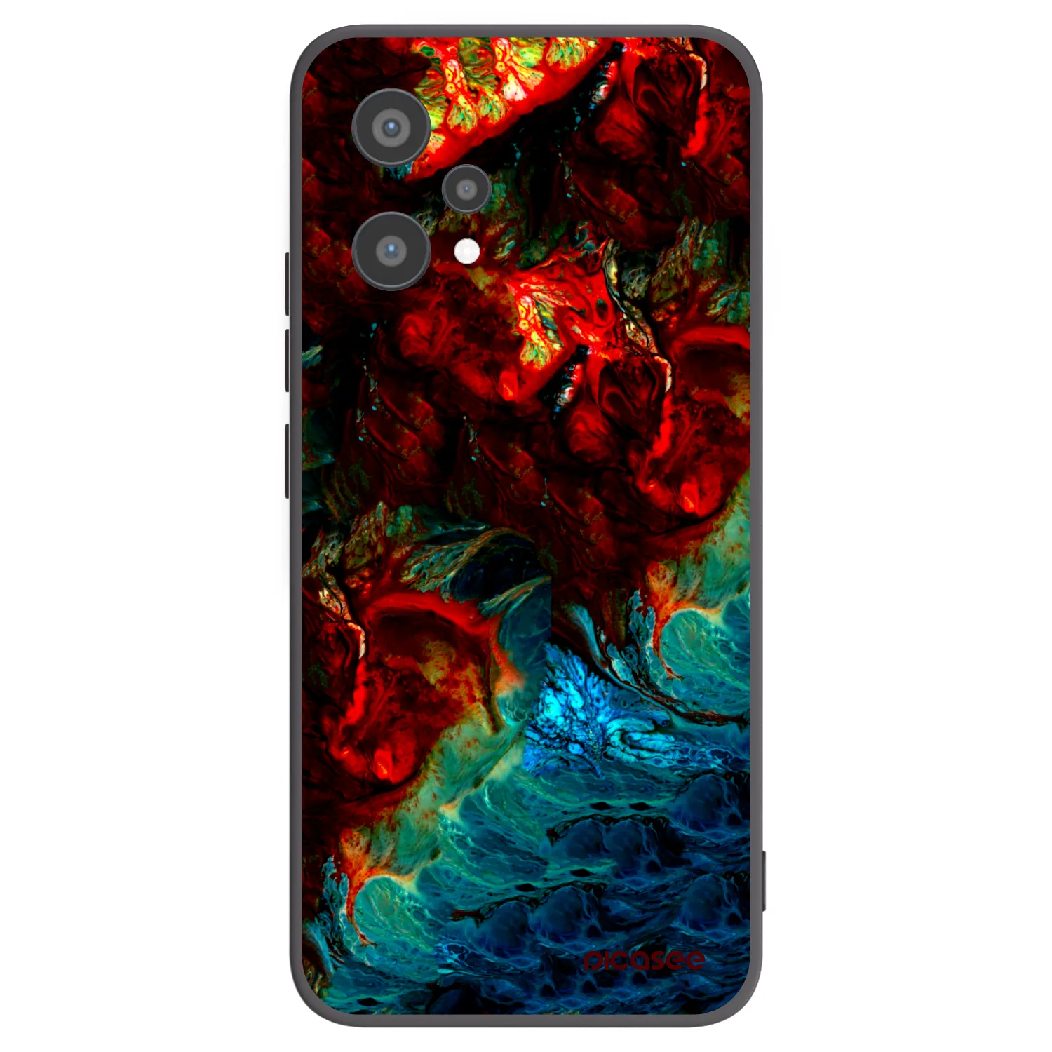 Picasee silikonový černý obal pro Realme 9 Pro 5G - Universe
