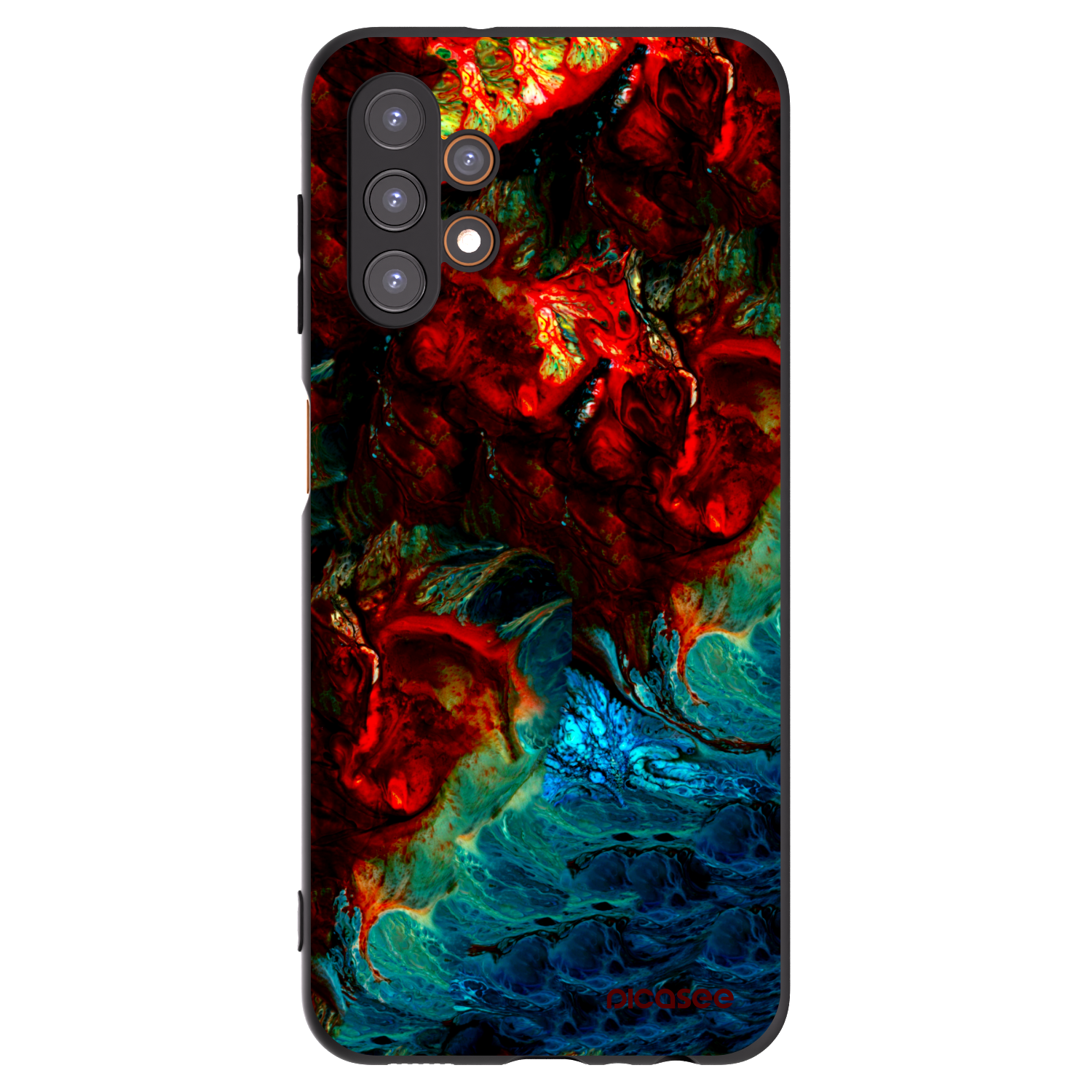 Picasee silikonový černý obal pro Samsung Galaxy A13 4G A135 - Universe
