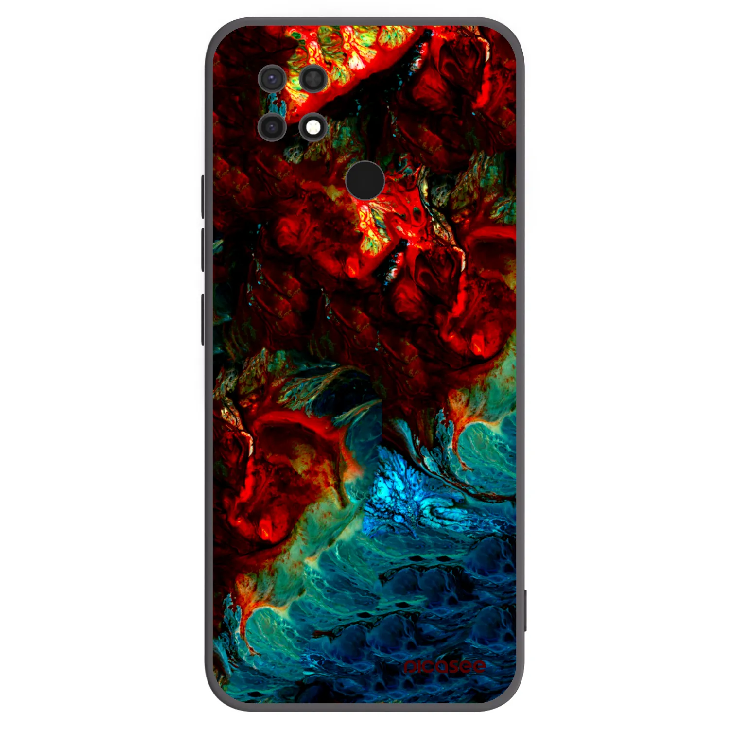 Picasee silikonový černý obal pro Xiaomi Redmi 10C - Universe