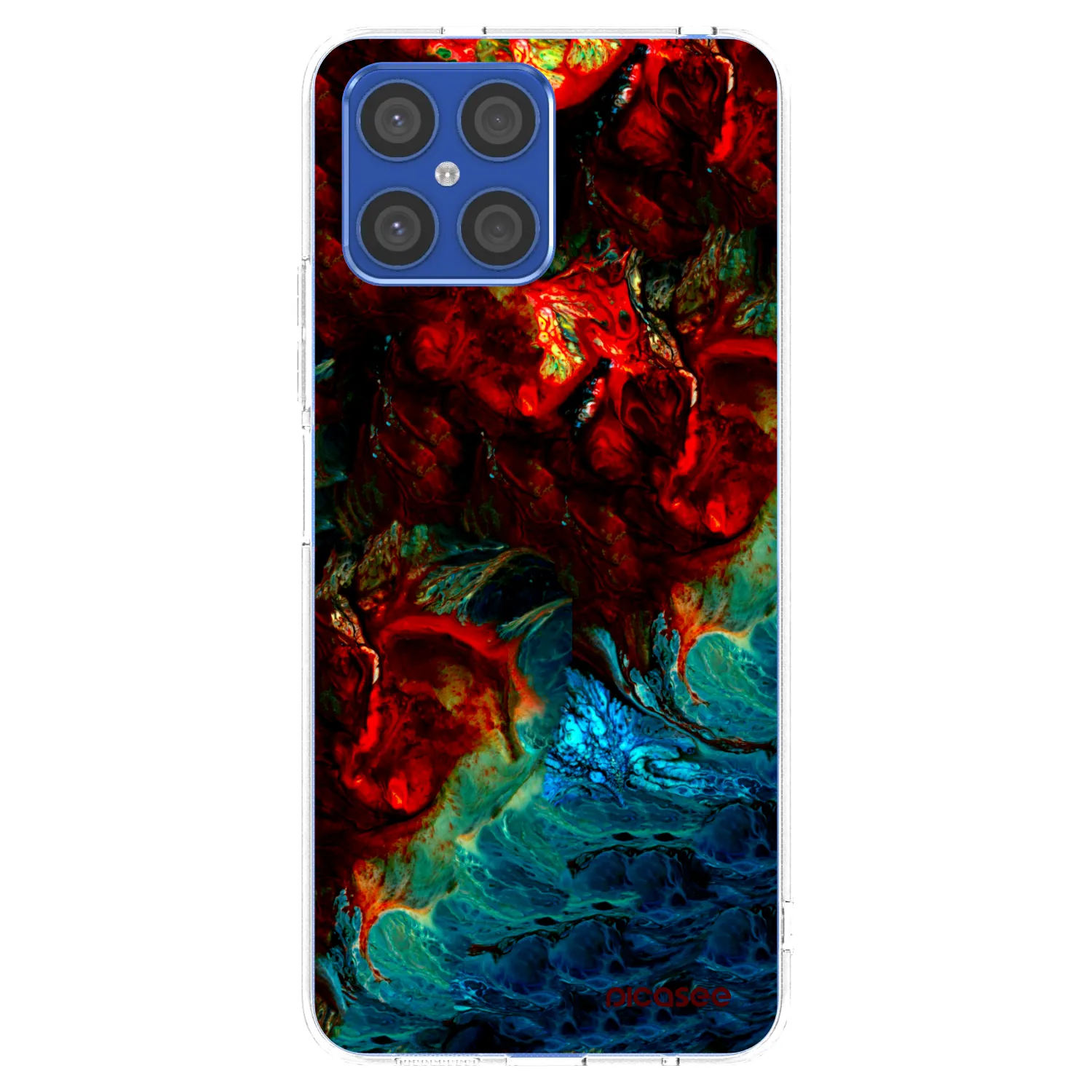 Picasee silikonový průhledný obal pro Honor X8 4G - Universe