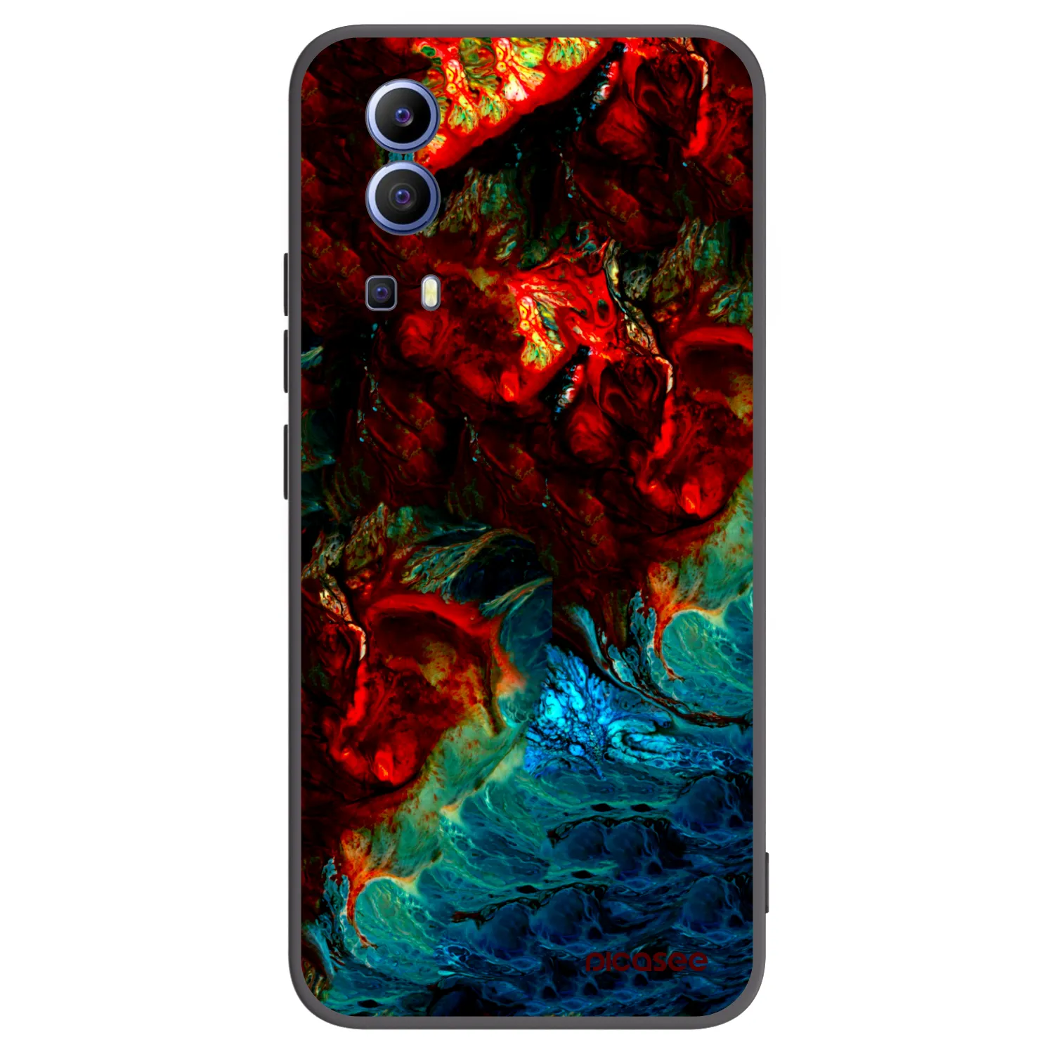 Picasee silikonový černý obal pro Vivo Y52 5G - Universe