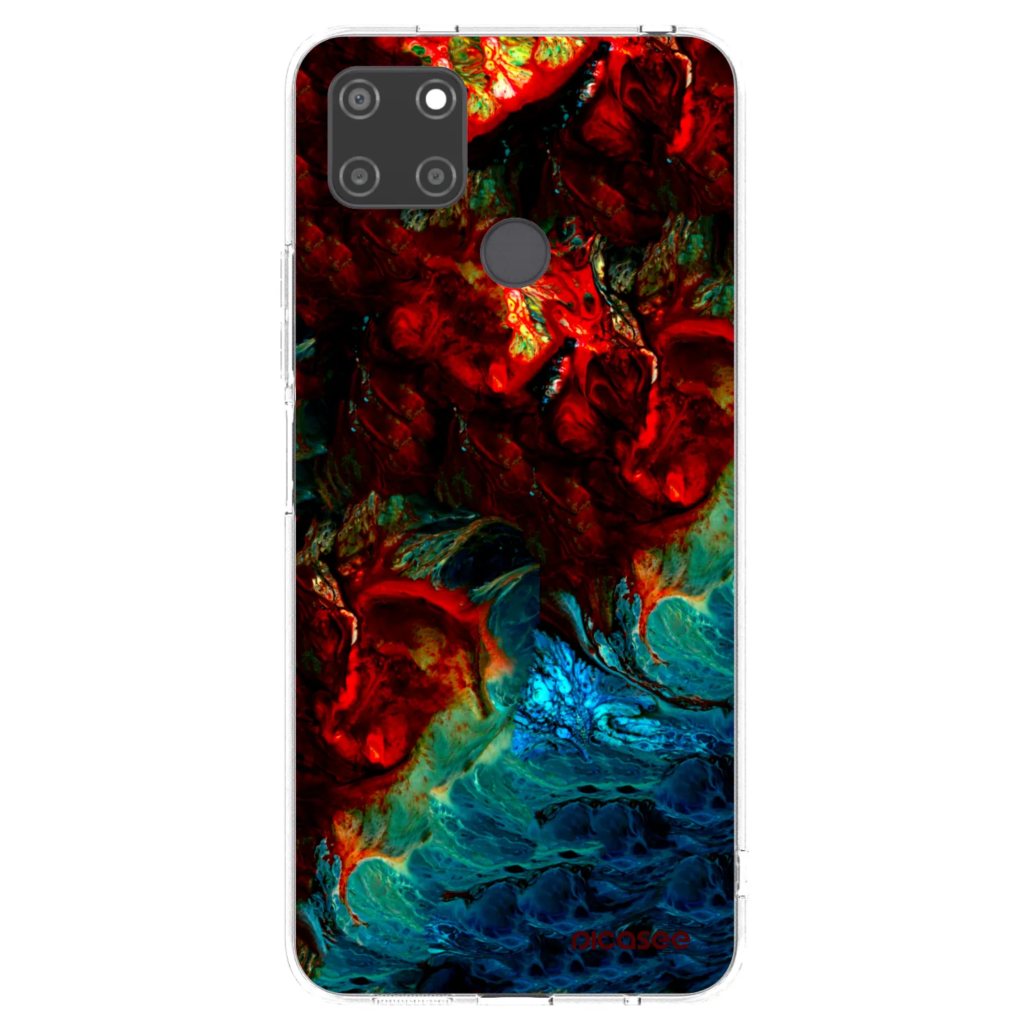 Picasee silikonový průhledný obal pro Realme C21Y - Universe