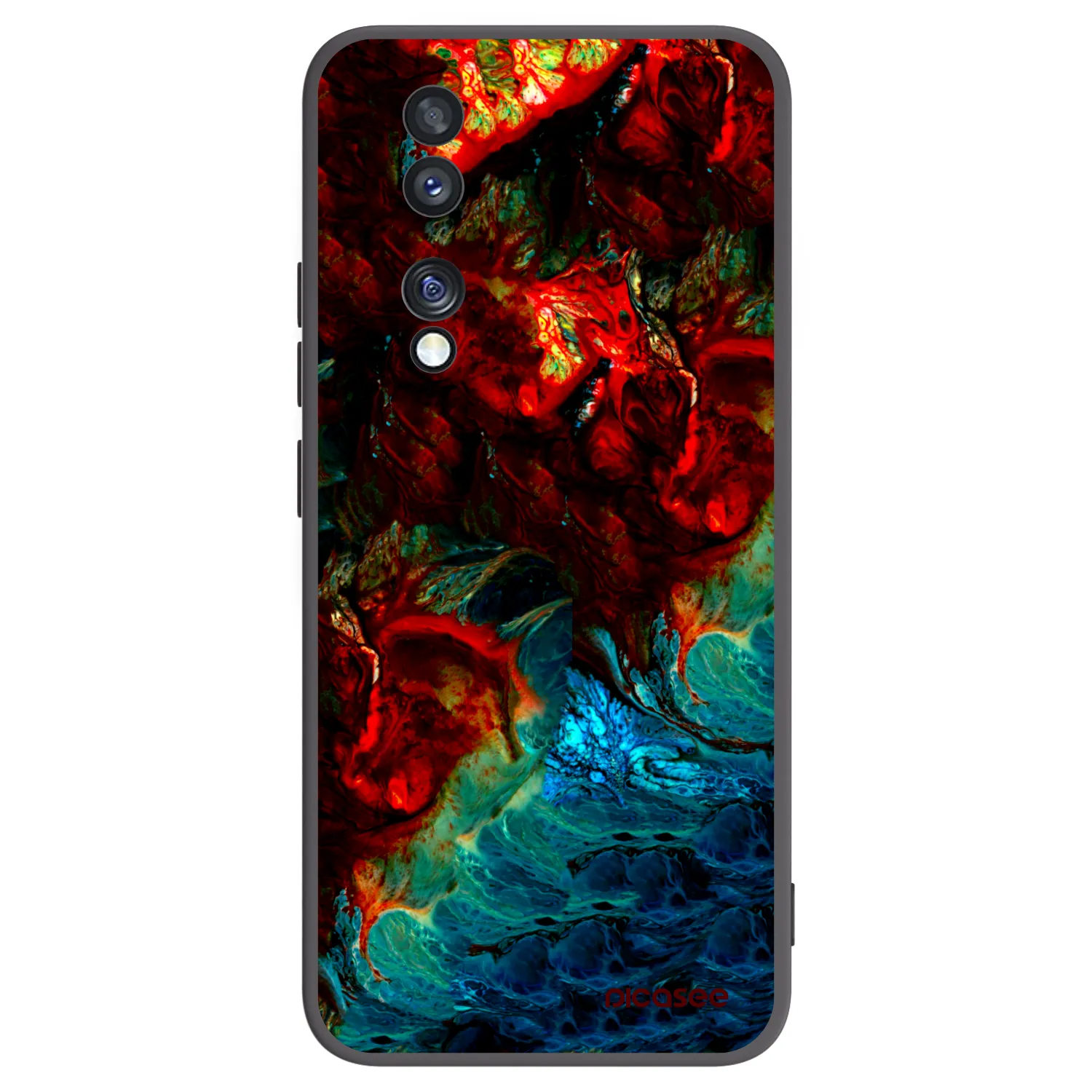 Picasee silikonový černý obal pro Honor 70 - Universe