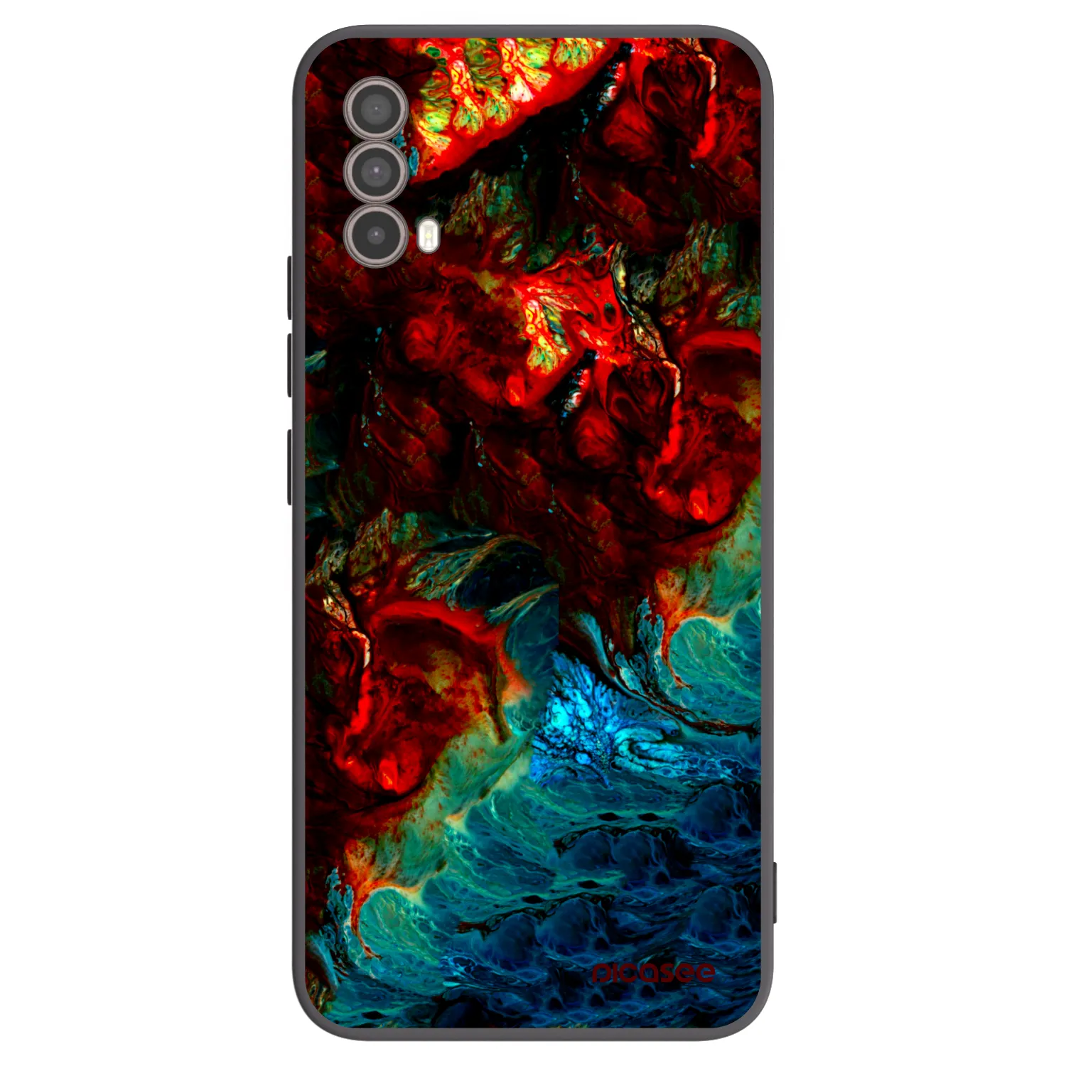 Picasee silikonový černý obal pro Motorola Moto E40 - Universe