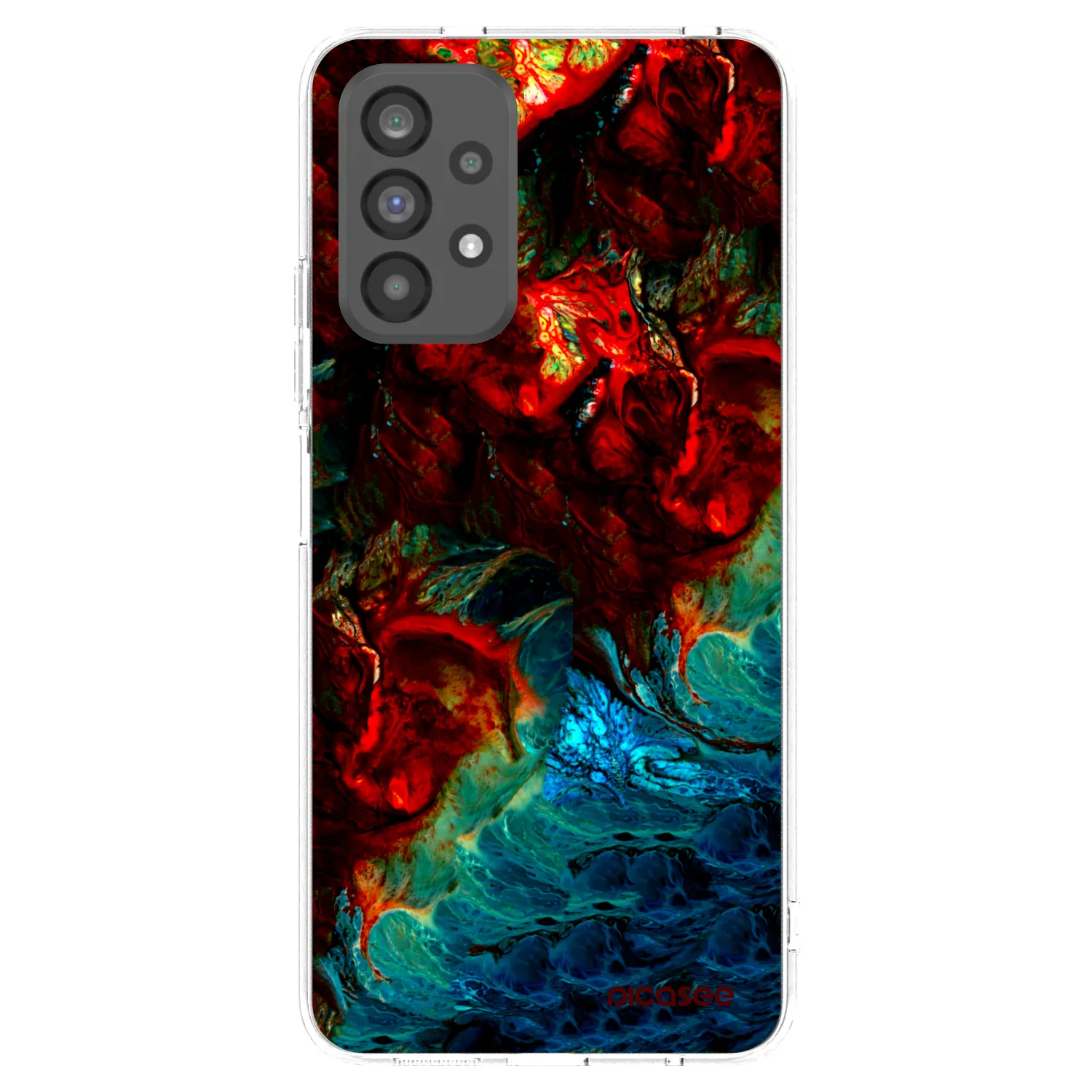 Picasee silikonový průhledný obal pro Samsung Galaxy A73 5G - Universe
