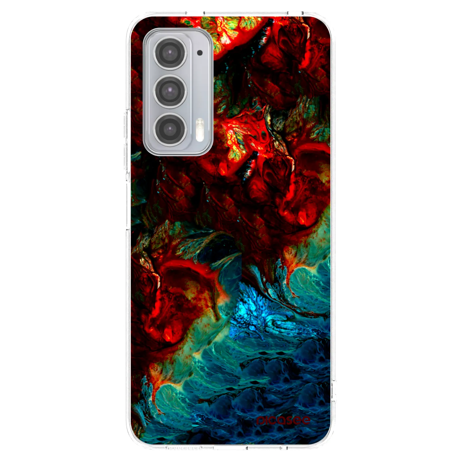 Picasee silikonový průhledný obal pro Motorola Edge 20 - Universe