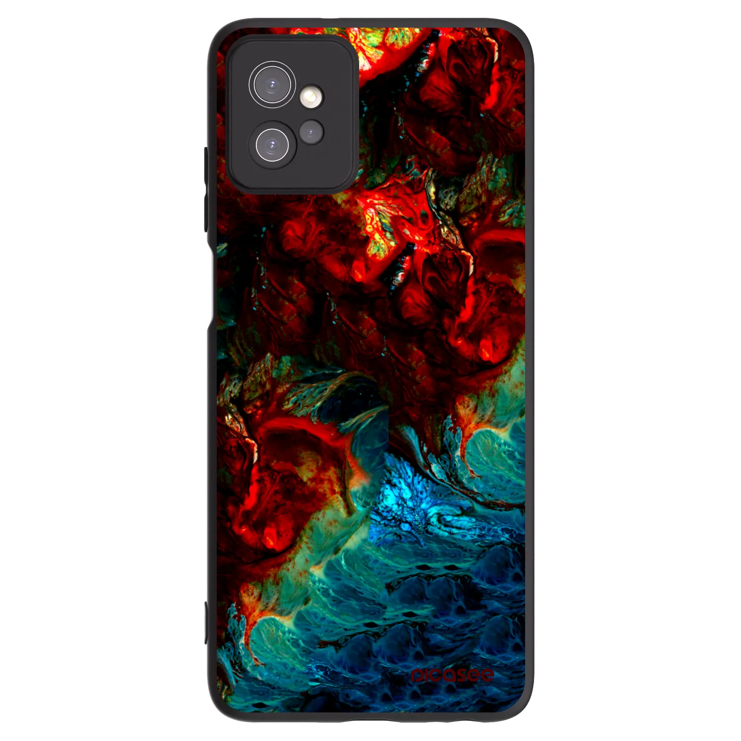 Picasee silikonový černý obal pro Motorola Moto G32 - Universe
