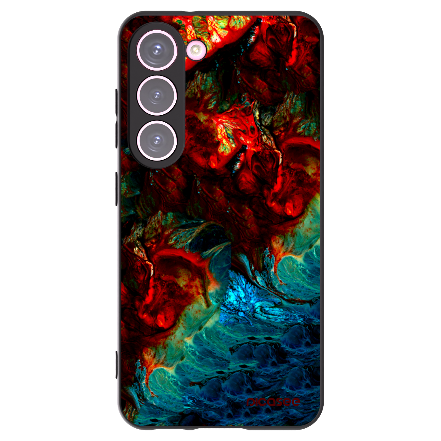 Picasee silikonový černý obal pro Samsung Galaxy S23 5G - Universe