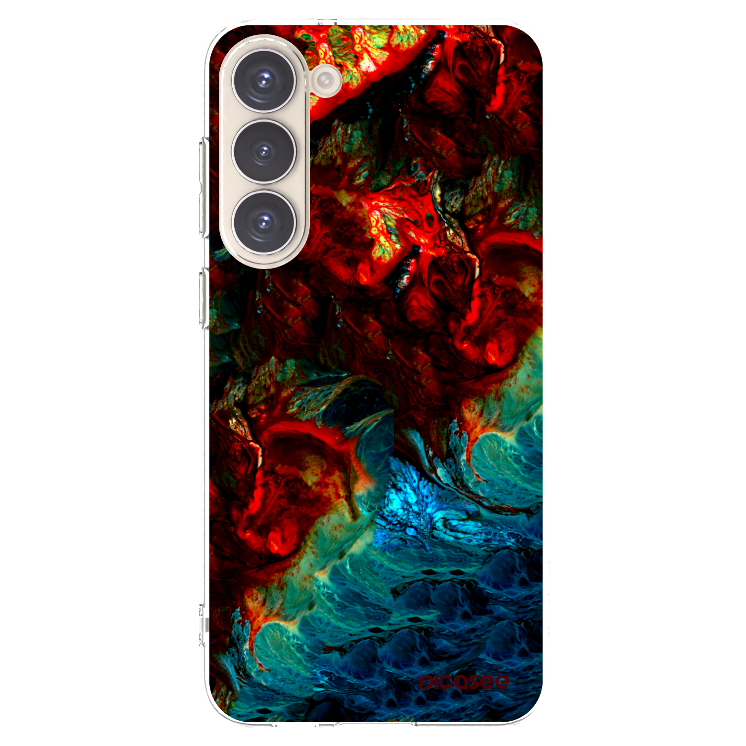 Picasee silikonový průhledný obal pro Samsung Galaxy S23+ 5G - Universe