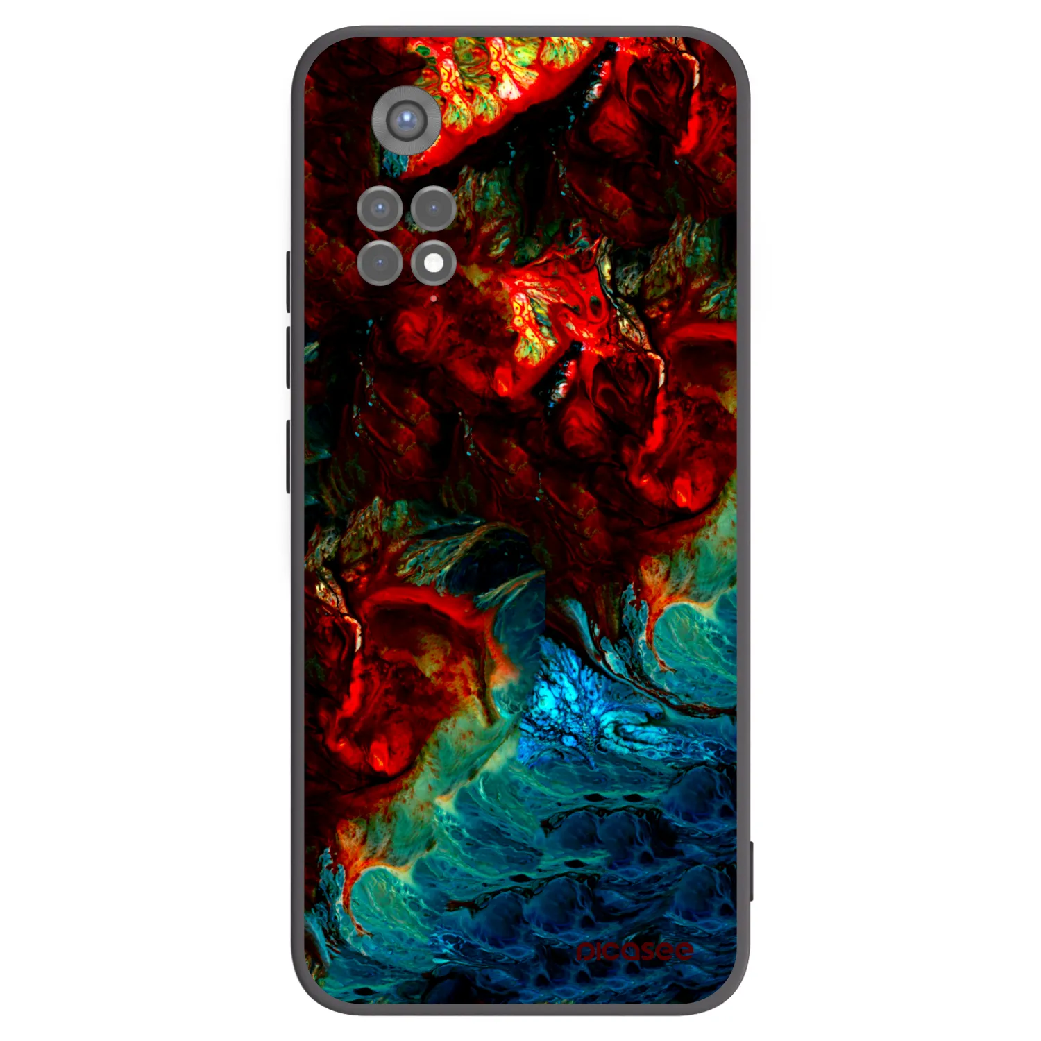 Picasee silikonový černý obal pro Xiaomi Redmi Note 11S 5G - Universe