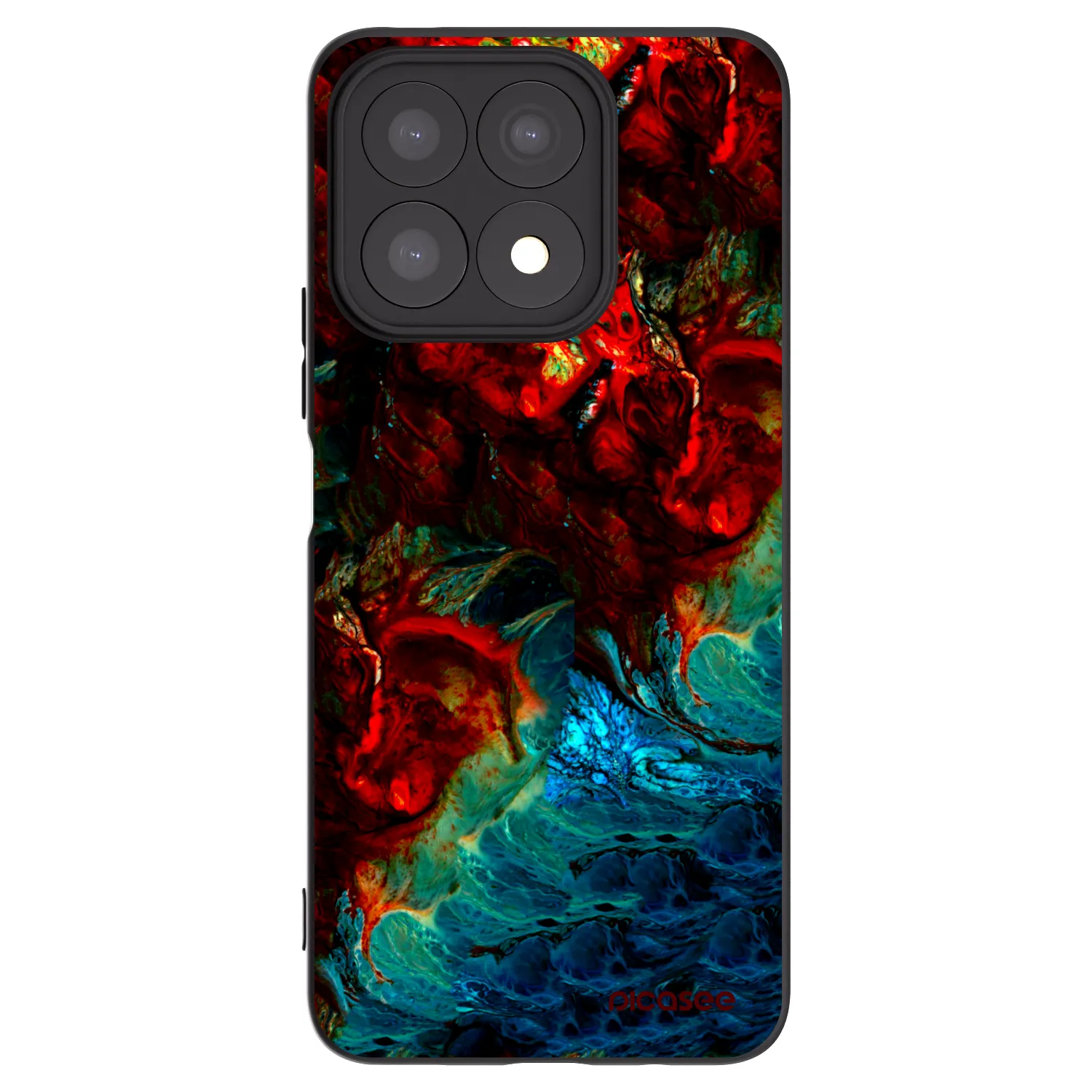 Picasee silikonový černý obal pro Honor X8a - Universe